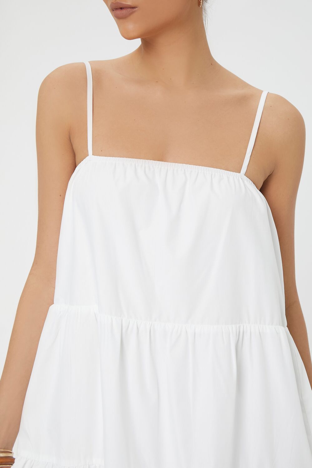 Tiered Flounce Midi Cami Dress