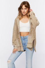 French Terry High-Low Jacket