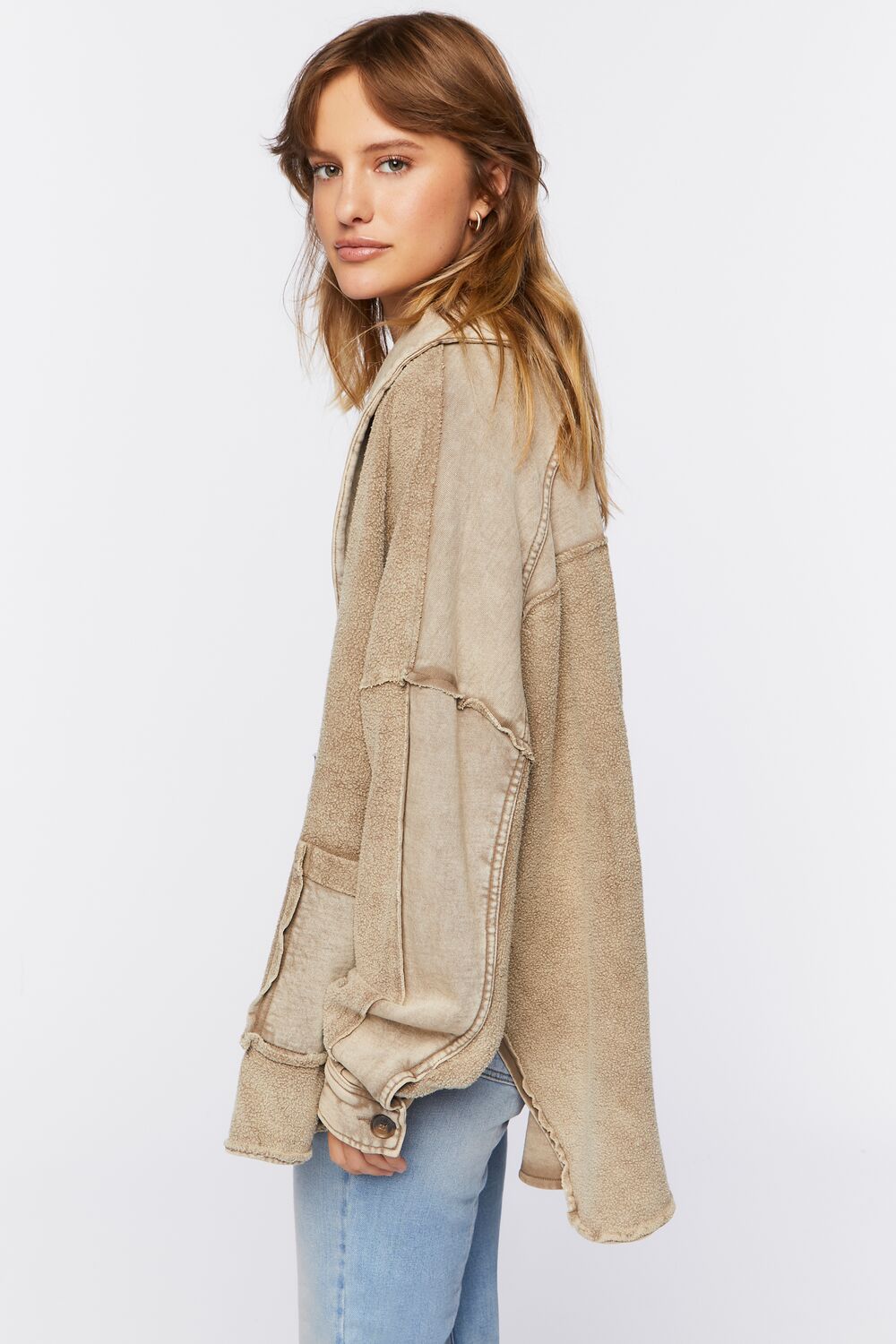 French Terry High-Low Jacket