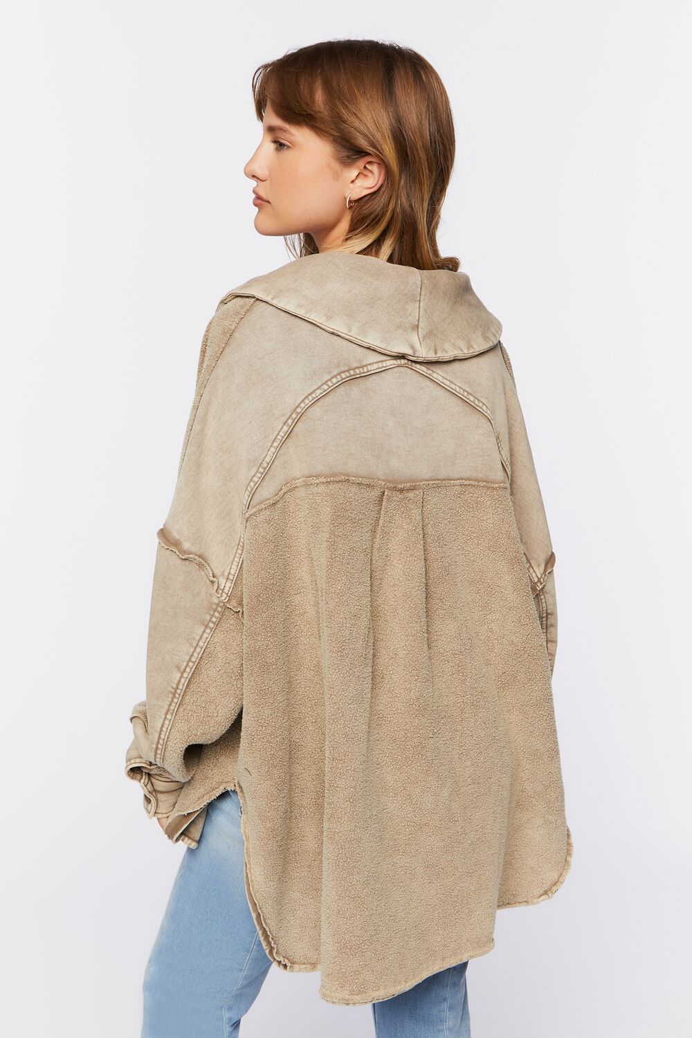 French Terry High-Low Jacket