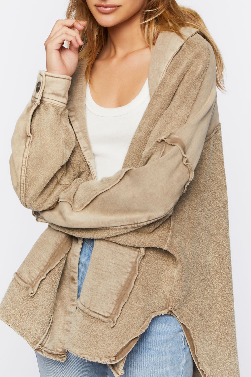 French Terry High-Low Jacket