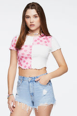 Retro High-Rise Denim Shorts