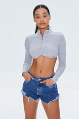 Frayed Denim Shorts