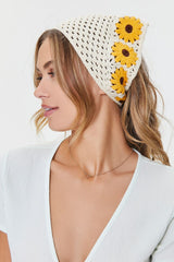 Floral Crochet Headwrap