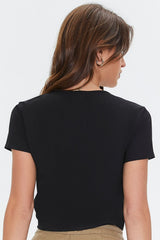 Tie-Front Crop Top