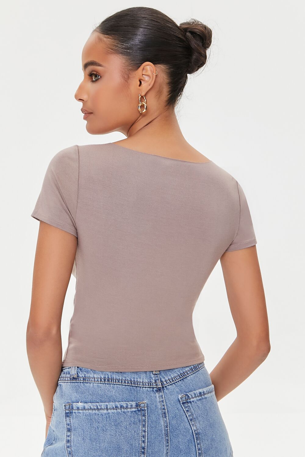 Cutout Button-Loop Tee