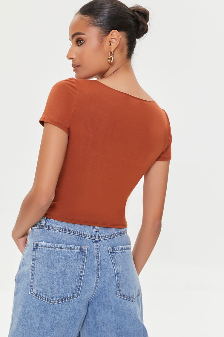 Cutout Button-Loop Tee
