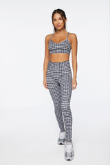 Seamless Gingham Sports Bra