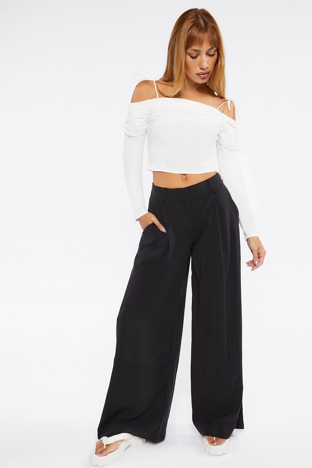 High-Rise Wide-Leg Pants