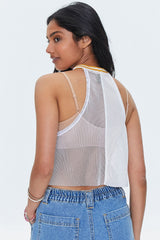 Reworked Boston Graphic Crop Top