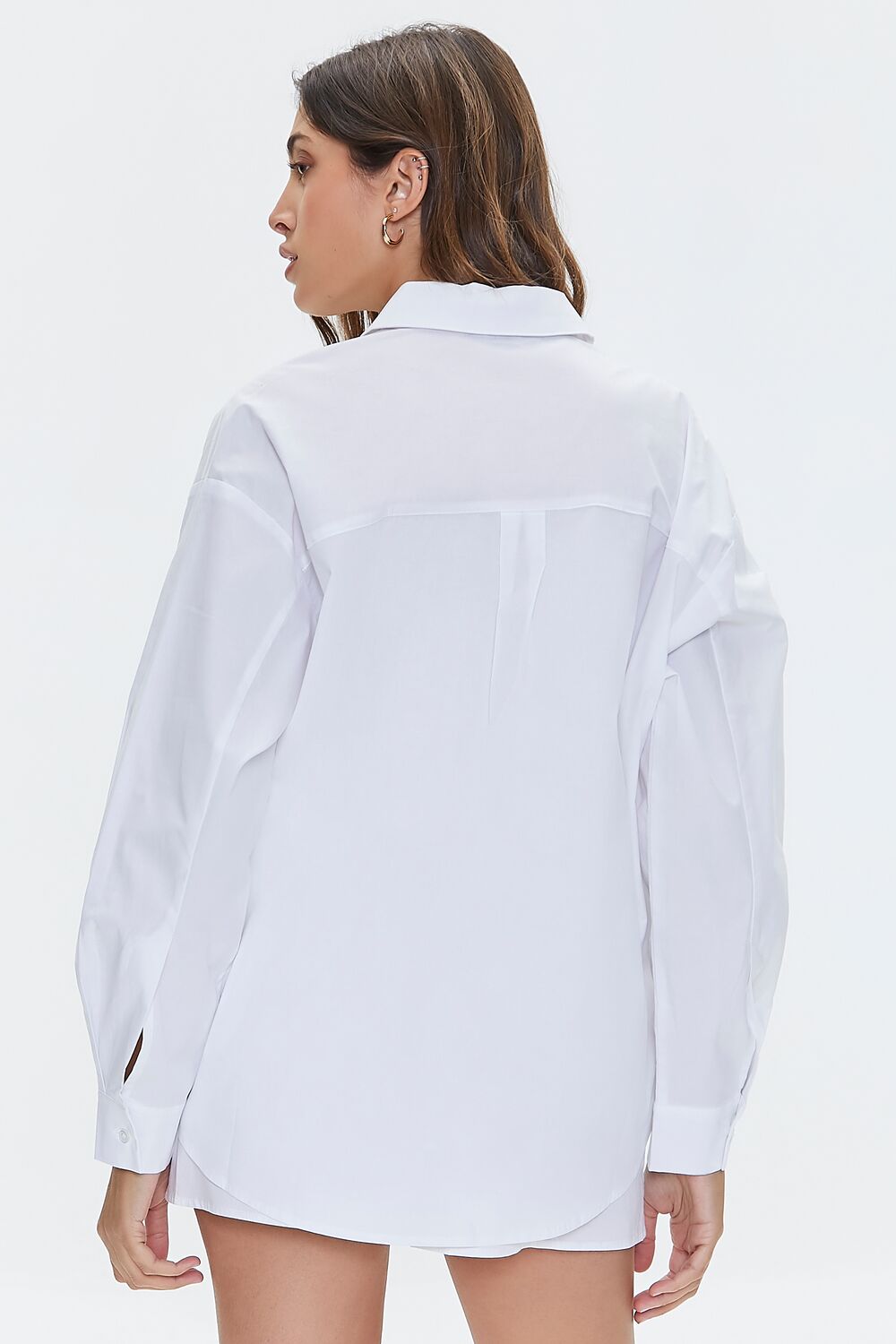 Poplin Drop-Sleeve Shirt
