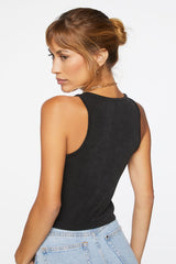 Sleeveless Cutout Top