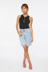 Sleeveless Cutout Top
