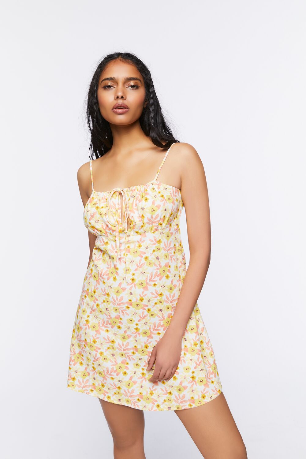 Floral Print Cami Mini Dress