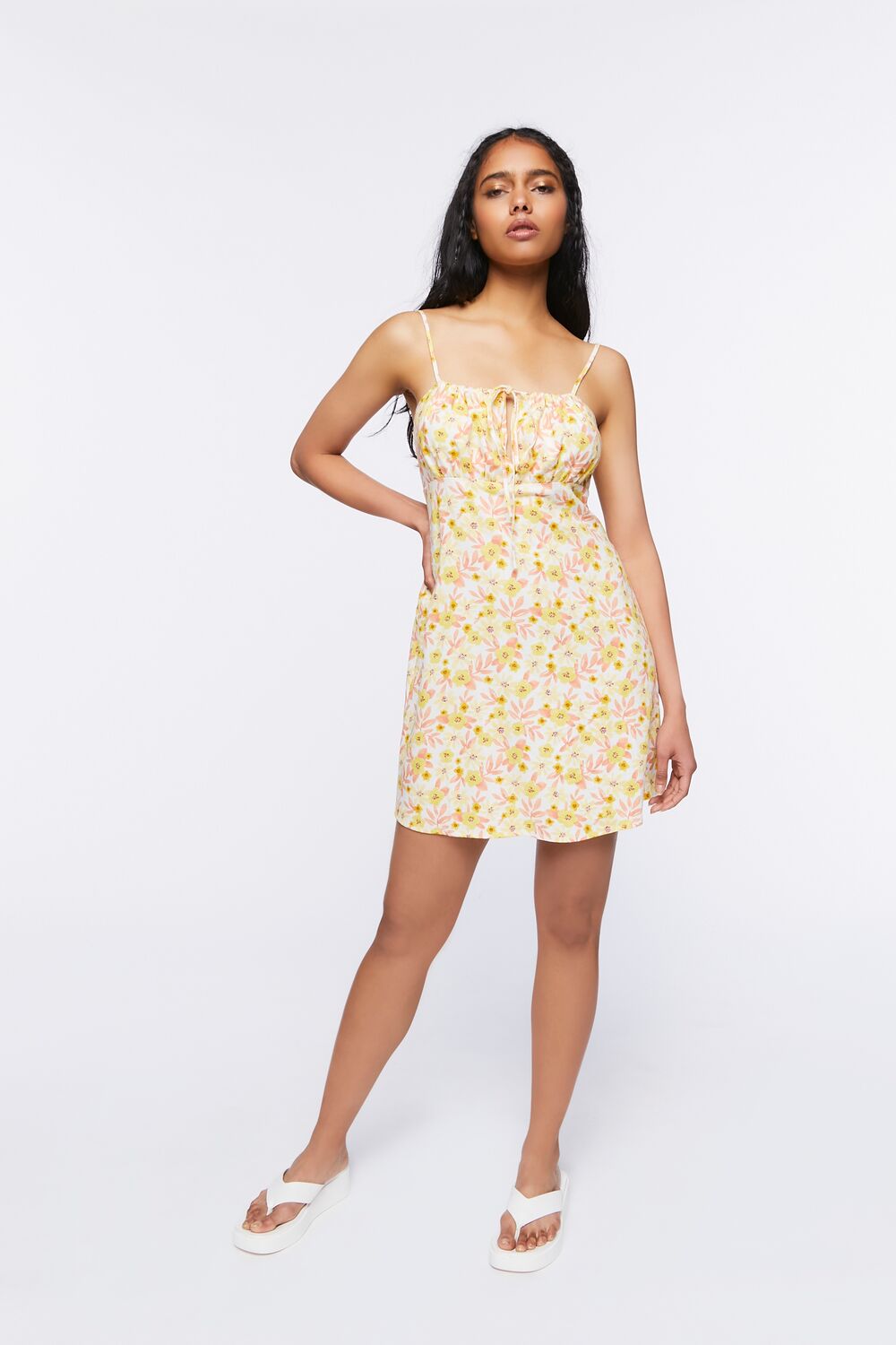 Floral Print Cami Mini Dress