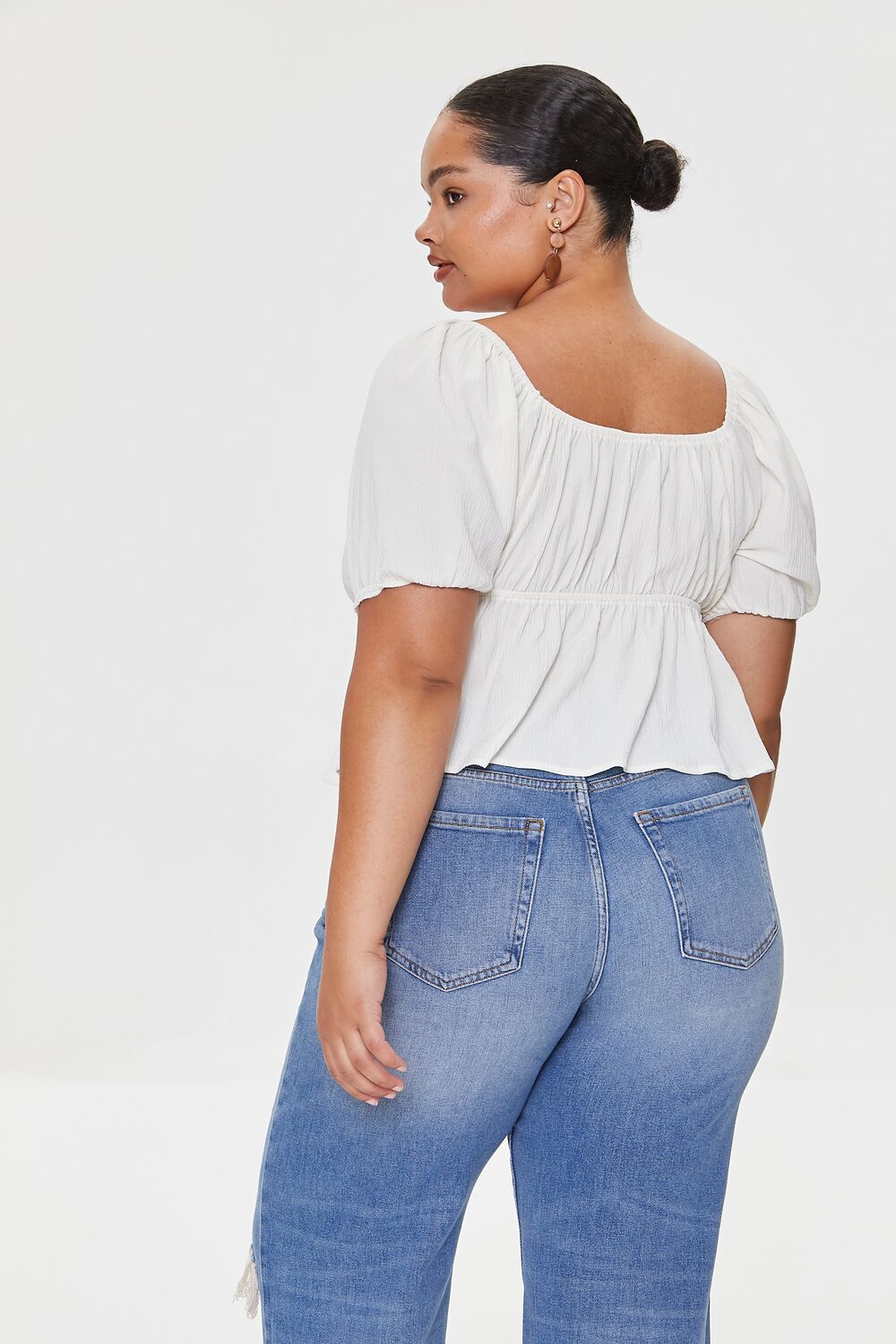 Plus Size Flounce-Hem Top
