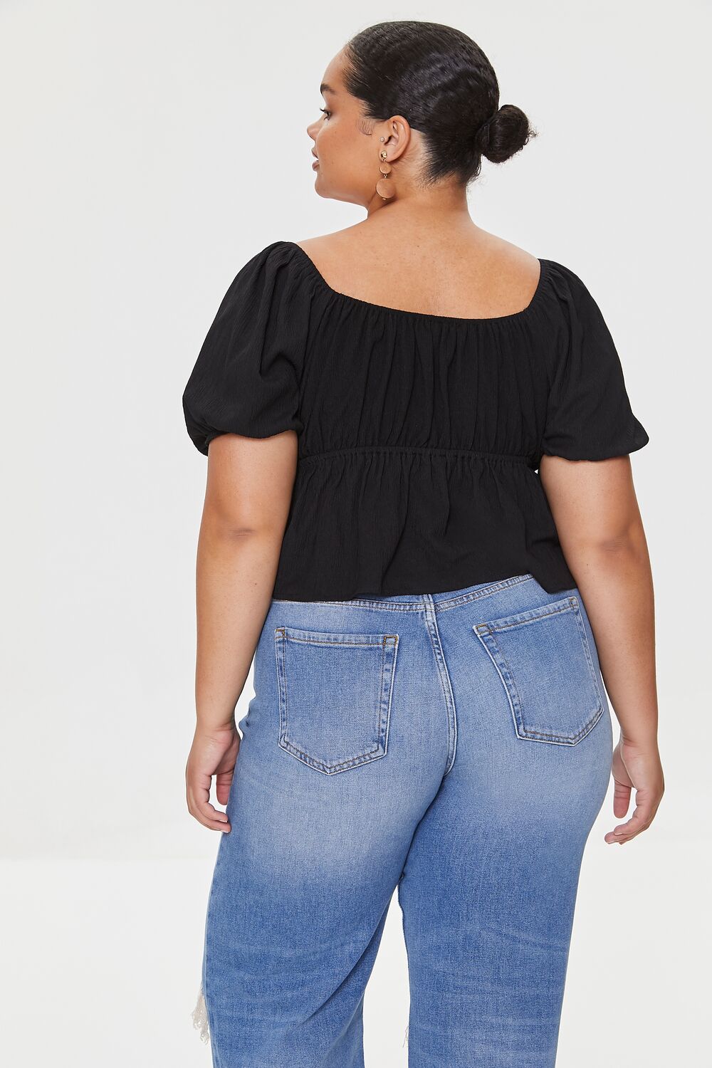 Plus Size Flounce-Hem Top