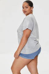 Plus Size Beach Side Graphic Tee