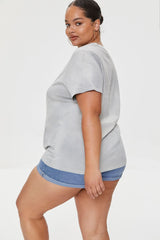 Plus Size Beach Side Graphic Tee