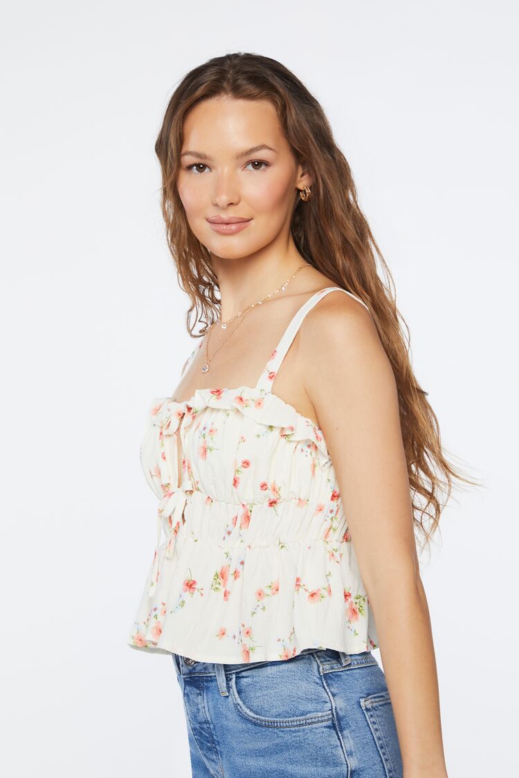Floral Print Crop Top