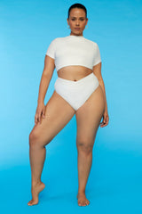 Plus Size Sports Illustrated Rash Guard Swim Top
