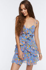 Floral Print Mini Dress