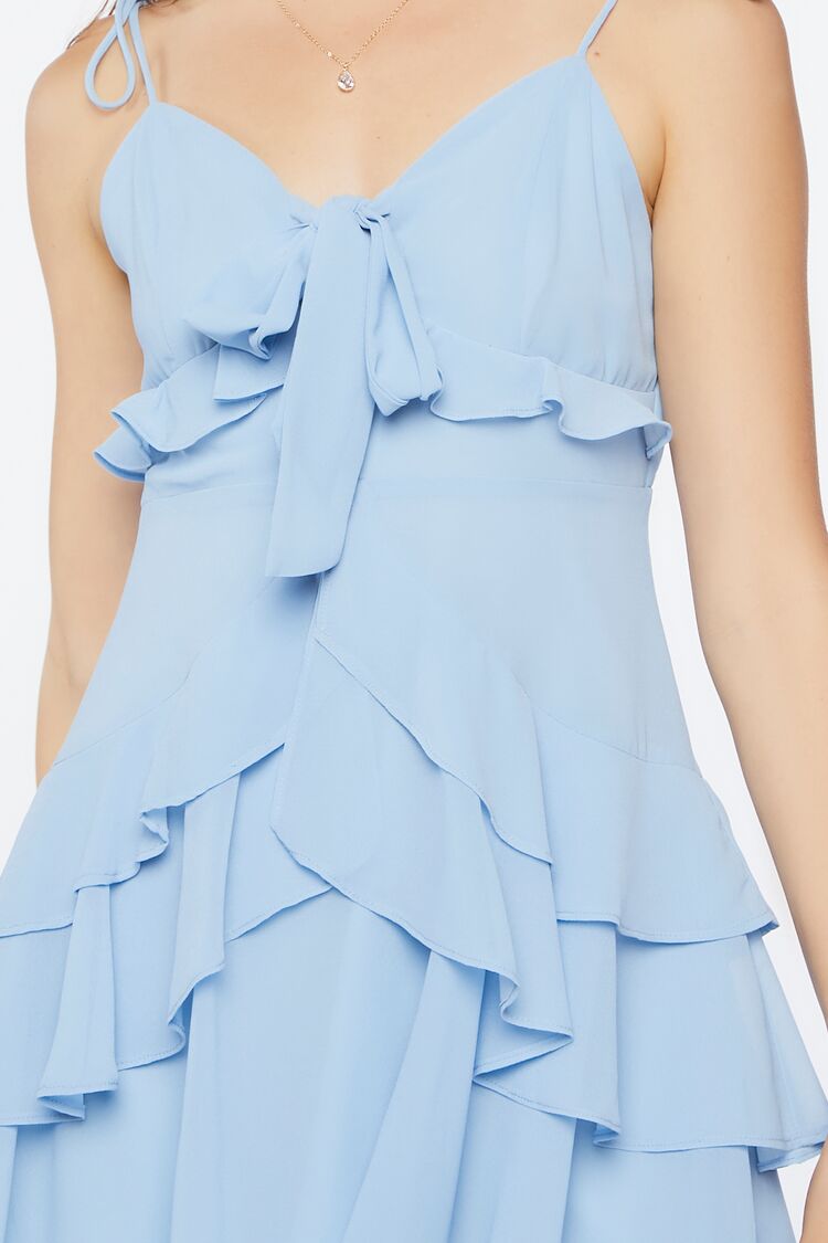 Tiered Flounce Mini Dress