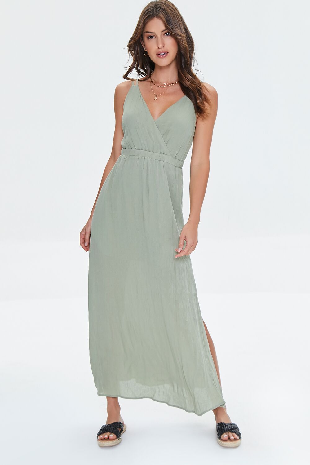 Surplice Cami Maxi Dress