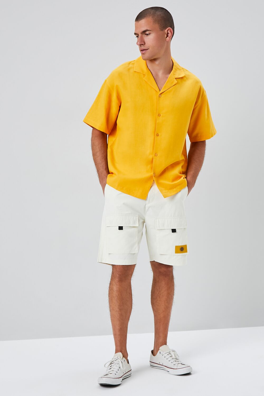 Sun Patch Graphic Cargo Shorts