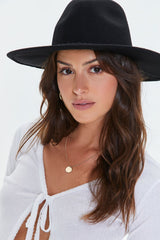 Braided Tassel-Trim Cowboy Hat