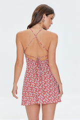 Ditsy Floral Print Mini Dress