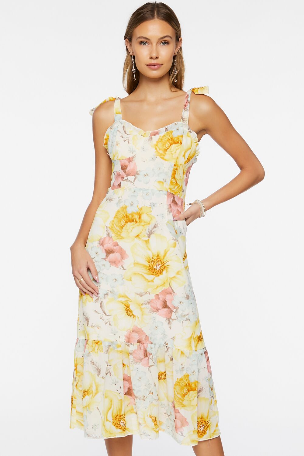Floral Print Midi Dress