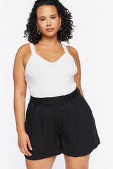 Plus Size High-Rise Shorts