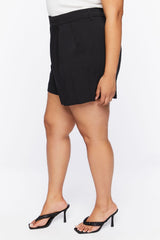 Plus Size High-Rise Shorts