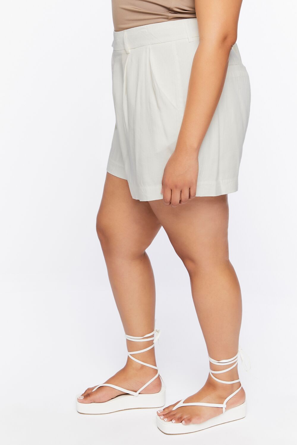 Plus Size High-Rise Shorts