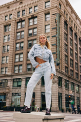 Recycled Cotton High-Rise Mom Jeans