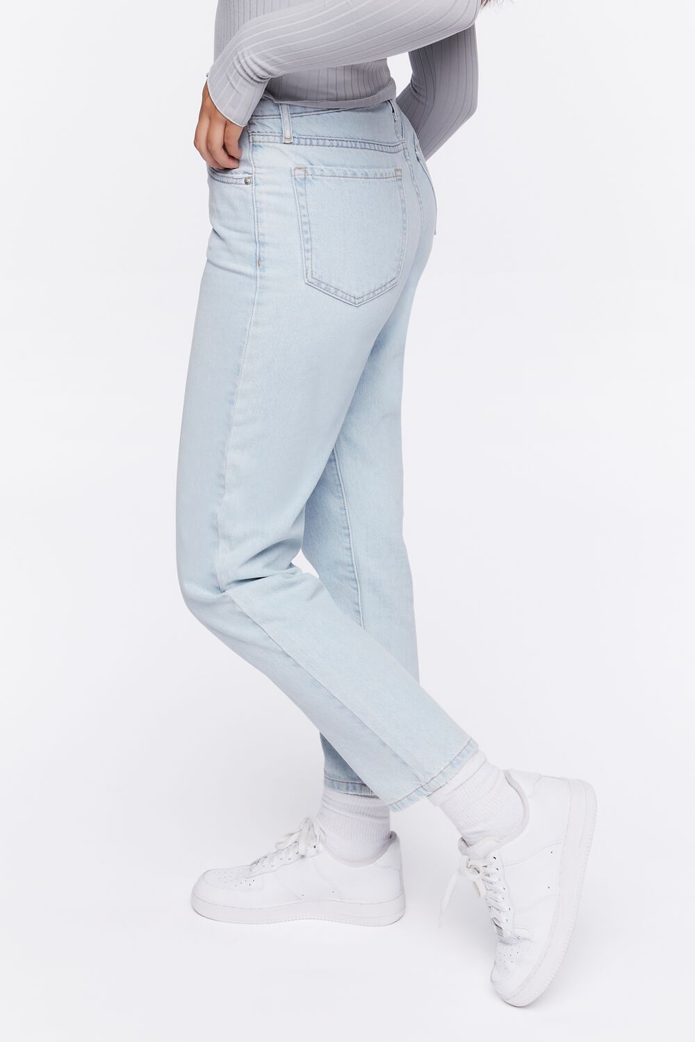 Recycled Cotton High-Rise Mom Jeans
