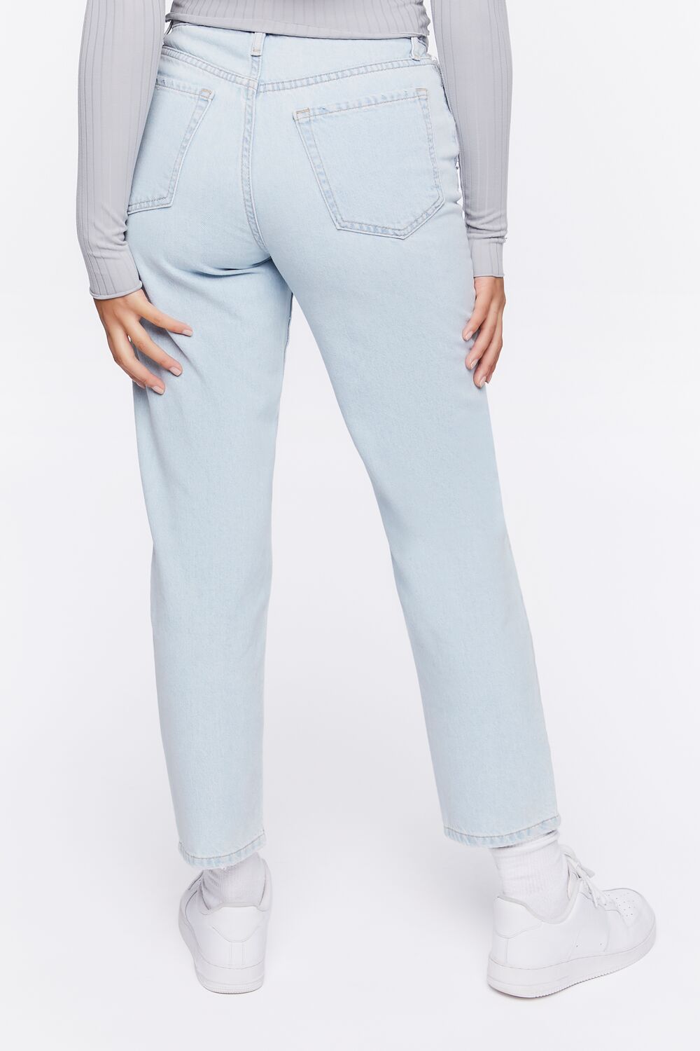 Recycled Cotton High-Rise Mom Jeans