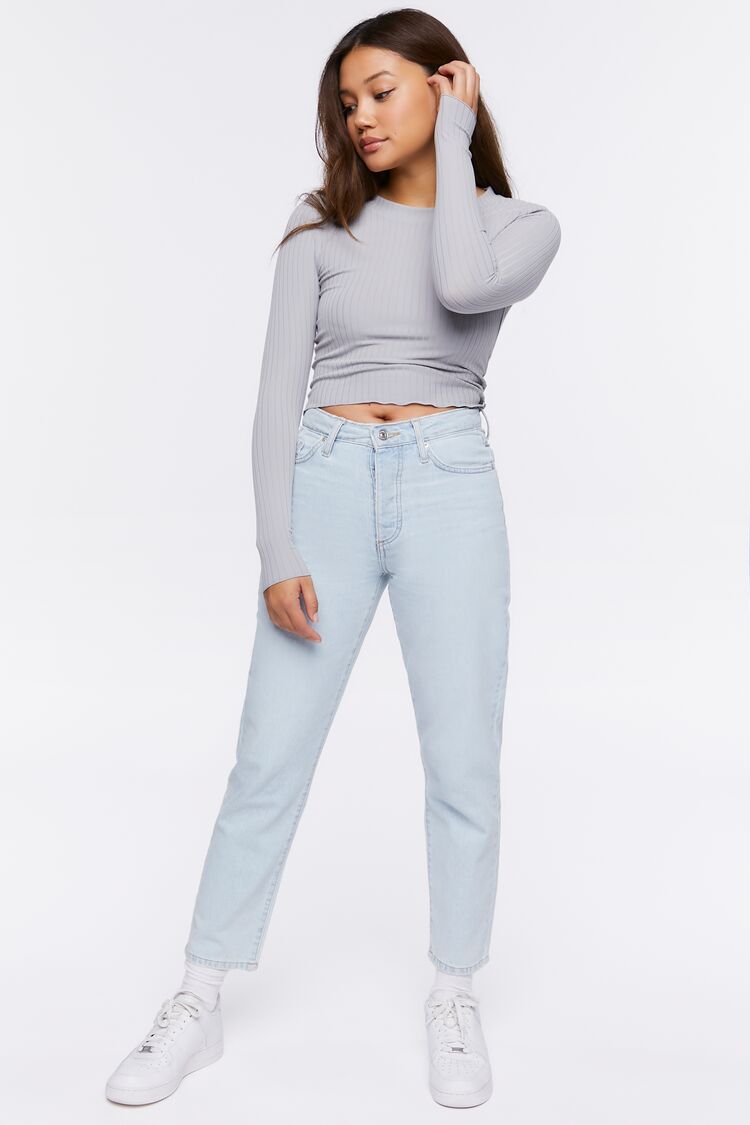 Recycled Cotton High-Rise Mom Jeans