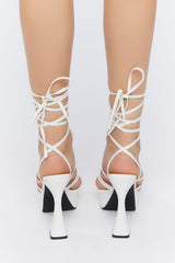 Wraparound Lace-Up Heels
