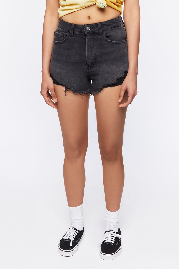 High-Rise Curvy Denim Shorts
