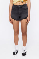 High-Rise Curvy Denim Shorts