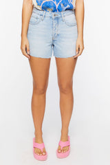 High-Rise Denim Shorts