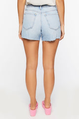 High-Rise Denim Shorts