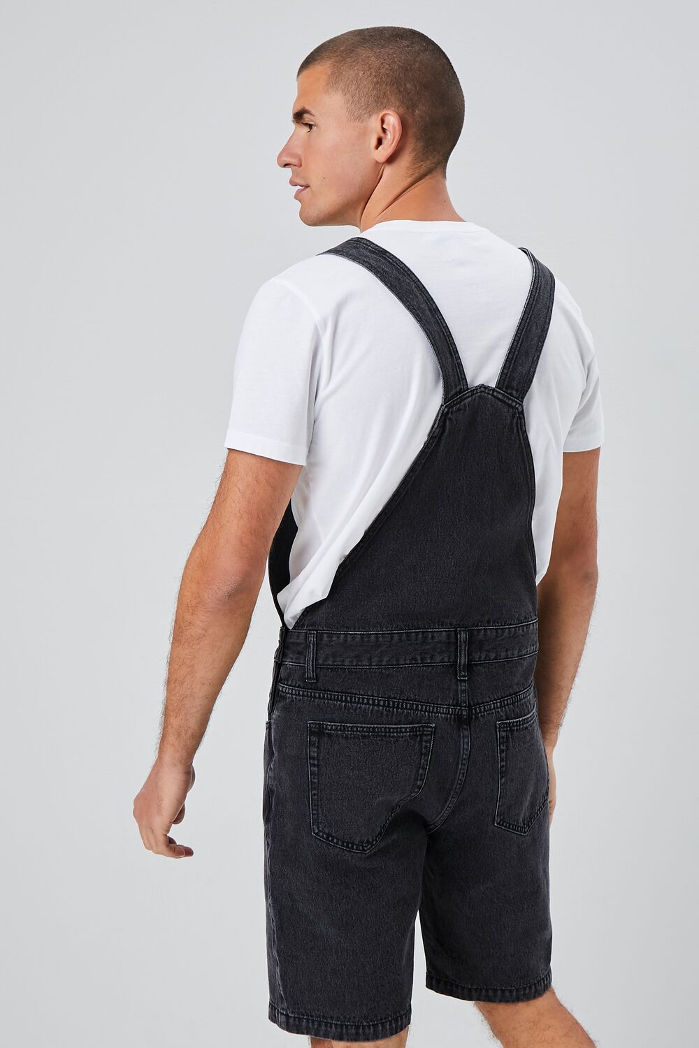 Denim Overall Shorts