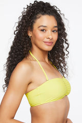 Ruched Bandeau Bikini Top