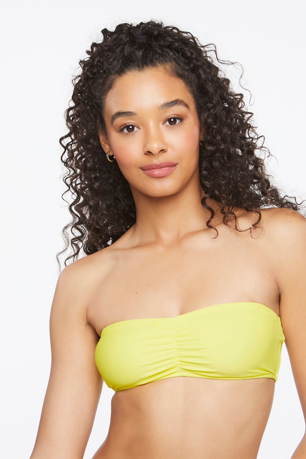 Ruched Bandeau Bikini Top