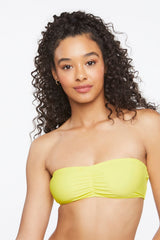 Ruched Bandeau Bikini Top