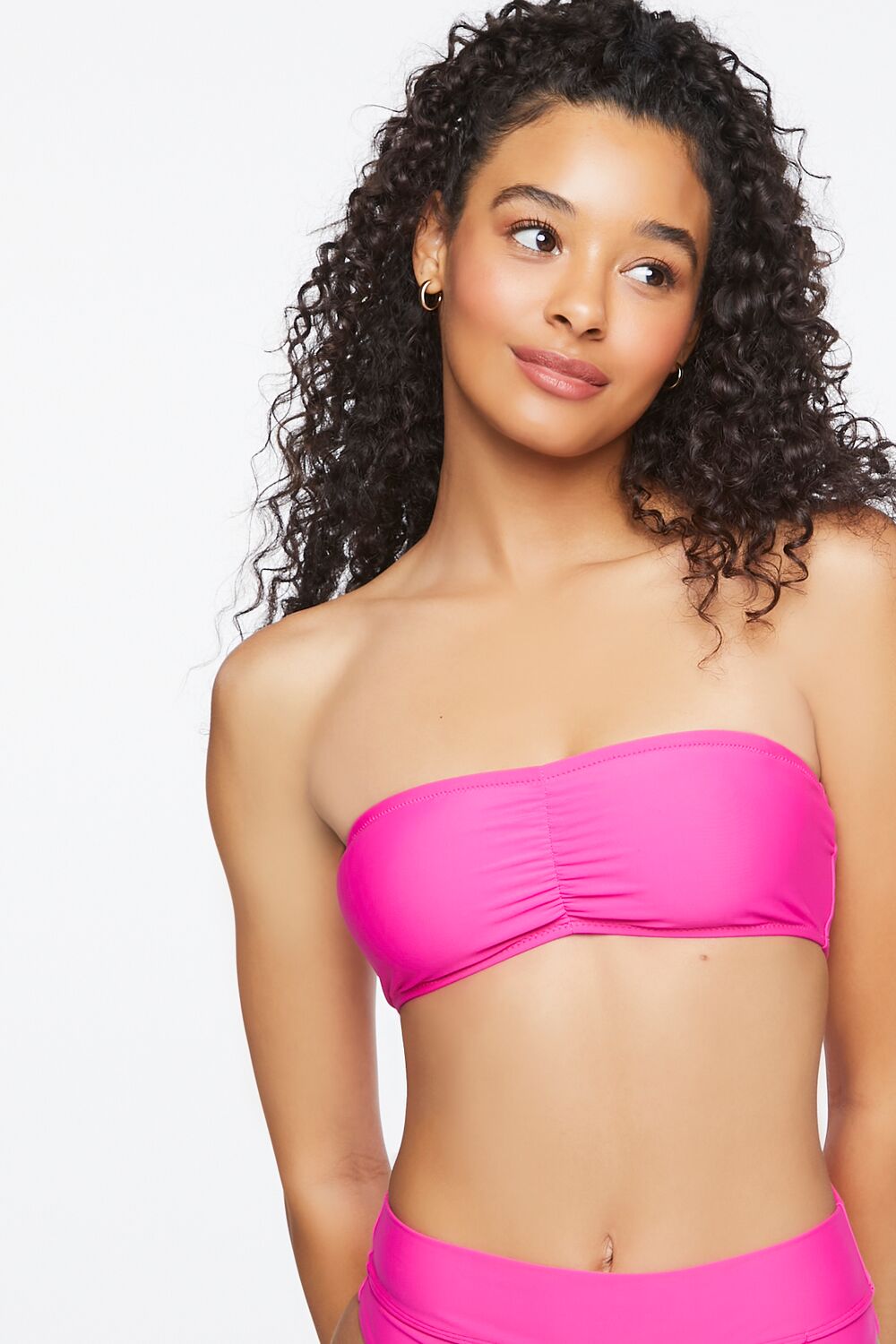 Ruched Bandeau Bikini Top