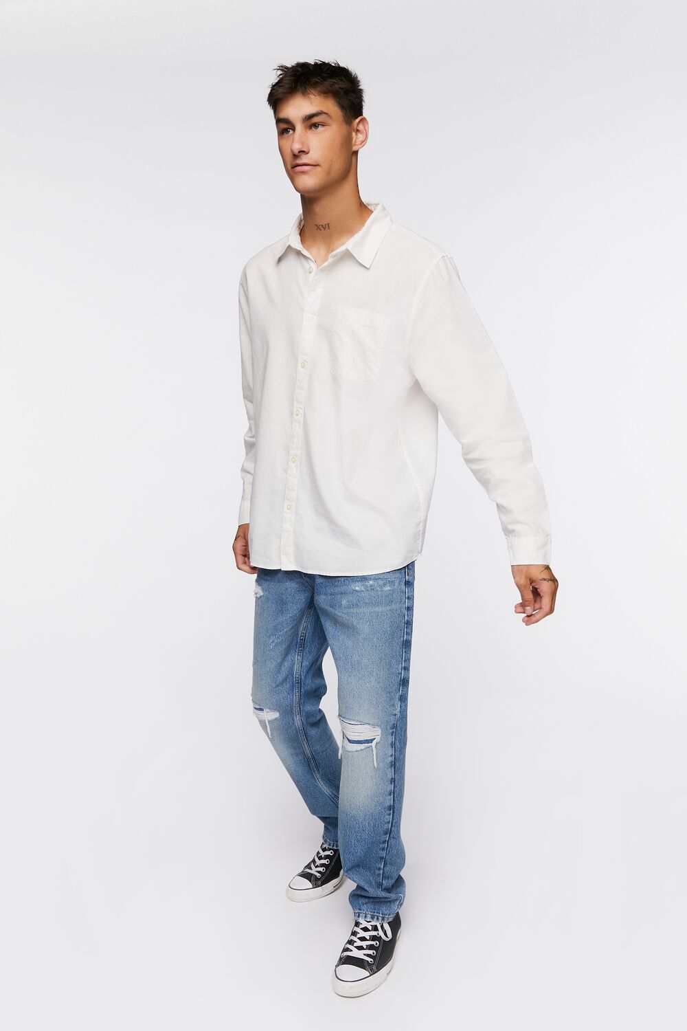 Cotton Button-Up Shirt